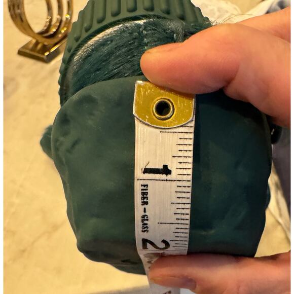 CamperLab Venga Mules Sz 38 Unisex Green Long Calf Hair Leather Clogs Slingbacks - Picture 13 of 15